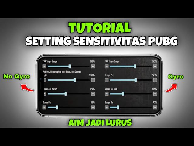 Cara Setting Sensitivitas Pubg Mobile Terbaik Gyro & No Gyro Cara Aim Lurus Pubg | PUBG MOBILE 3.6