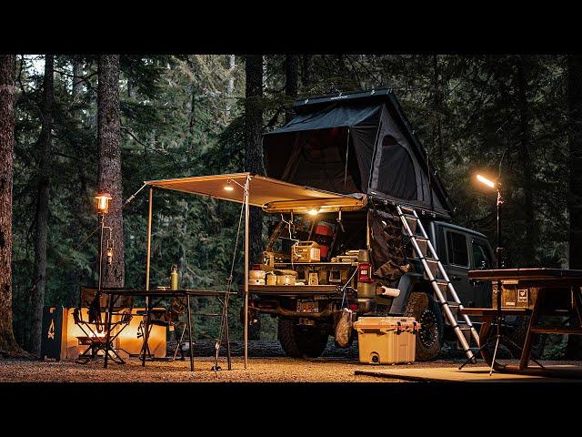 Ep. 2: Relax Camping at a Provincial Park with Jeep Gladiator [iKamper BDV, Truck Camping, Relaxing]