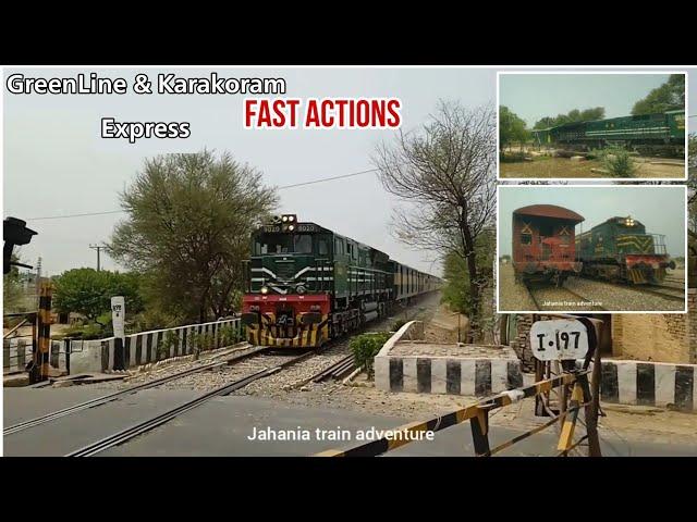 Fast Trains Through Pass Jahania Canal Bridge & Station