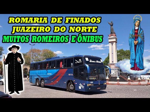 VEJA MUITOS ÔNIBUS DE ROMEIRO SANTUÁRIO SÃO FRANCISCO ROMARIA DE FINADOS JUAZEIRO DO NORTE 2024