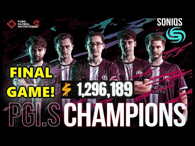 PGI.S 2021 CHAMPION SONIQS! FINAL GAME! SONIQS WON 1.300.000$ - TGLTN, Shrimzy, Hwinn & M1ME - PUBG