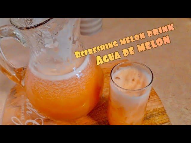 Refreshing melon drink with Cinnamon •Agua de melon con canela/verosrecipevlogss