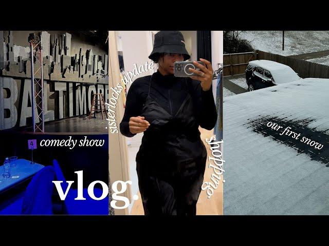 VLOG | BABY IT'S COLD OUTSIDE, SISTERLOCKS RANT, & SHOPPING | #brittanyhawkins