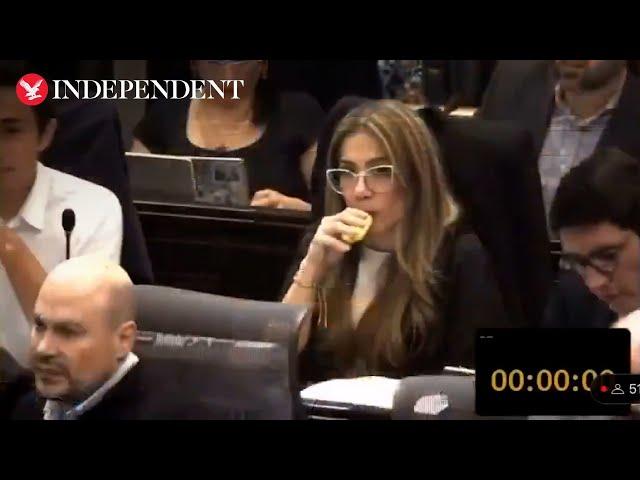 Lawmaker caught vaping in parliament during debate