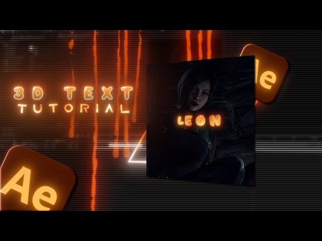 New Trending 3D TEXT Animation | After Effects Tutorial