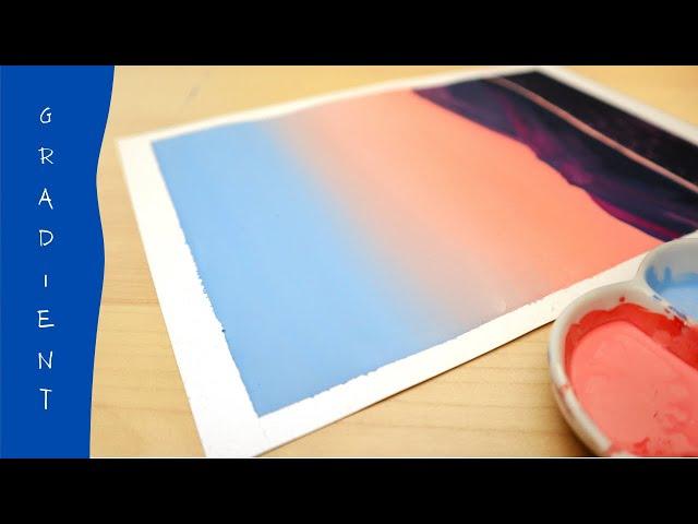 How To Paint Gradients With Gouache