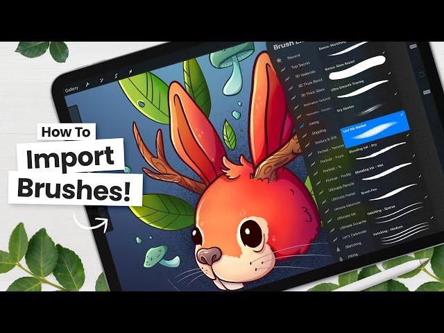 How To Import BRUSHES | Procreate 101