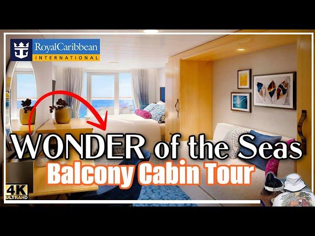 Wonder Of The SEAS Balcony Cabin Room Tour | Royal Caribbean