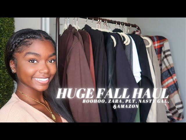 FALL HAUL + MINI LOOKBOOK: BOOHOO, ZARA, PRETTYLITTLETHING, & NASTY GAL