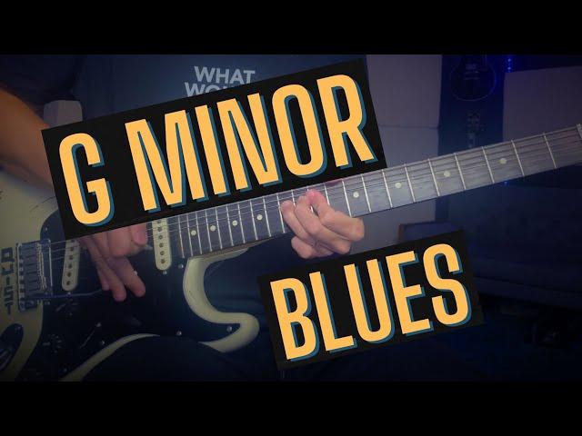 Slow Blues Guitar Backing Track - G Minor