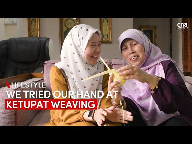 Preserving the tradition of ketupat weaving – we tried making one | CNA Lifestyle