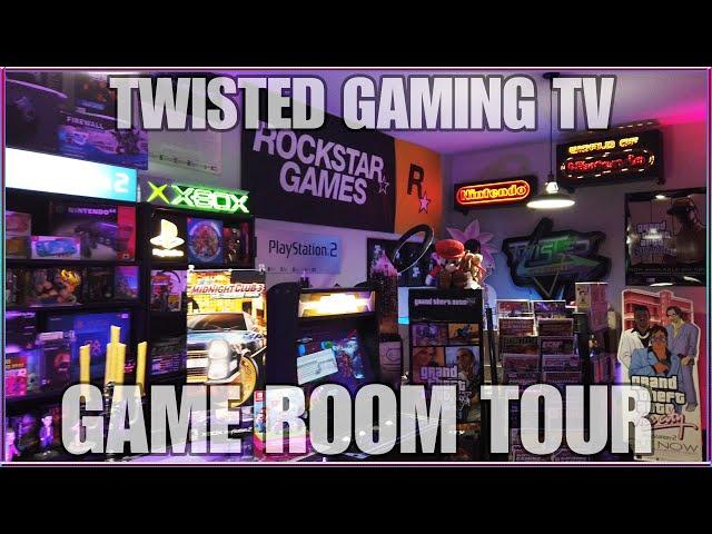 Game Room Tour! Custom Built. Retro & Modern Gaming. - Twisted Gaming TV