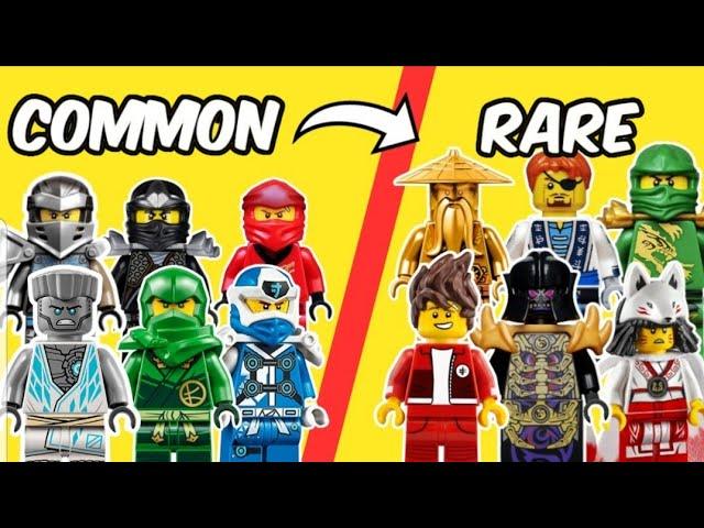 common VS rare LEGO Ninjago minifigures