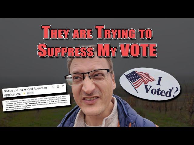 They are Trying to Suppress My VOTE