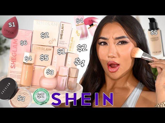 TRYING A FULL FACE OF SHEIN MAKEUP DUPES! 