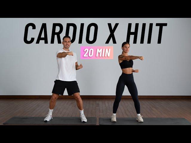 20 MIN CARDIO HIIT WORKOUT - ALL STANDING - Full Body, No Equipment, No Repeats