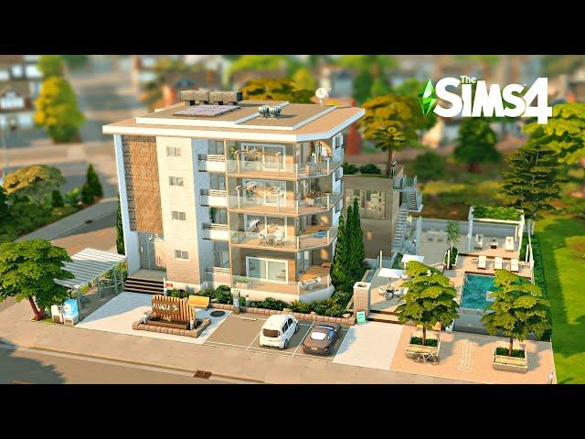 Modern Apartments 5- Unit | For Rent  | Stop Motion Build | The Sims 4 | No CC