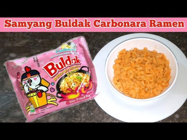 How to make Samyang Buldak Carbonara Ramen - Stir Fry Noodles #ramen #samyang #buldak