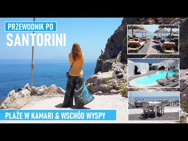 Santorini Island 4k UHD. Beaches of Kamari