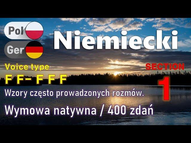 Niemiecki / Type F F- F F F 01 / Wzory często prowadzonych rozmów. /  400 zdań.