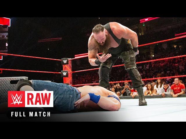 FULL MATCH: John Cena vs. Braun Strowman: Raw, September 11, 2017