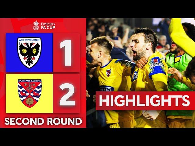 The Daggers Produce Cupset | AFC Wimbledon 1-2 Dagenham & Redbridge | Emirates FA Cup 2024-25