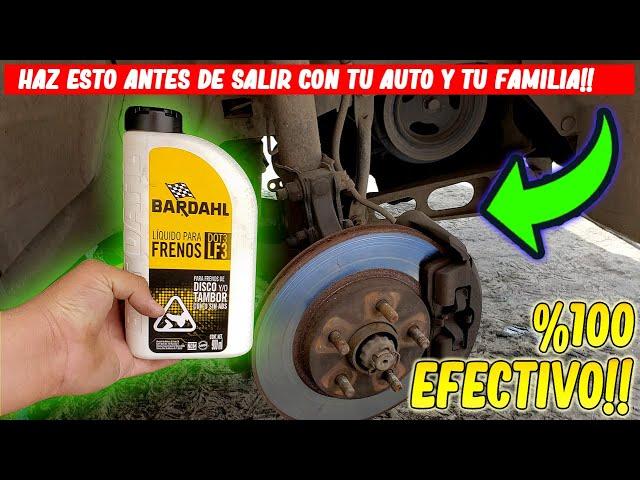 🟢TRUCO l COMO CAMBIAR LIQUIDO DE FRENOS Y PURGAR LOS FRENOS DE UN AUTO SIN AYUDA/100% EFECTIVO 