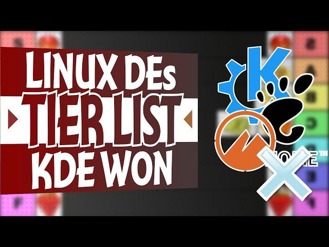 THE Desktop Tier List: KDE Plasma vs GNOME vs ...