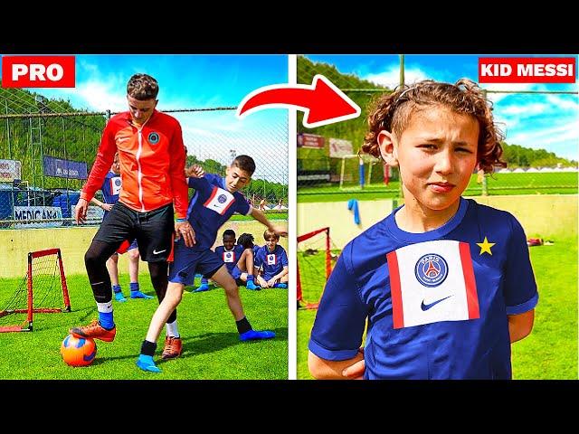 KID MESSI vs PRO FOOTBALLER - Who Wins?