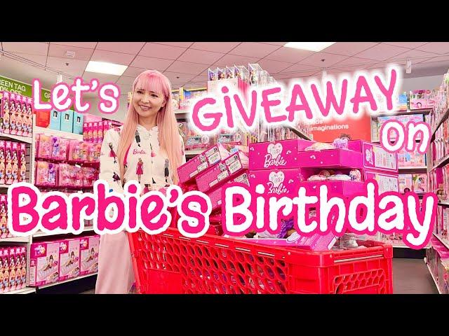 Barbie's Birthday GIVEAWAY on Whatnot! $1,000 value prizes