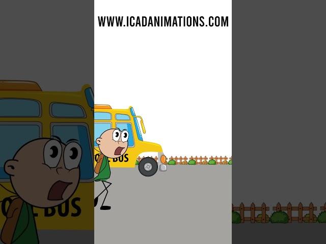 School Bus  #animation #trending #cartoon