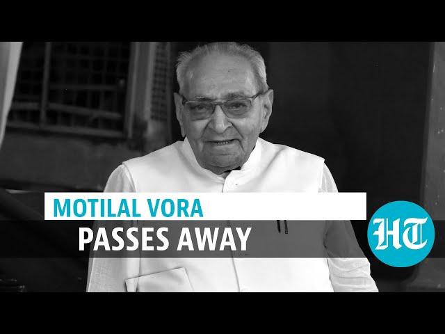 Motilal Vora passes away at 93; President, PM Modi & others pay tribute