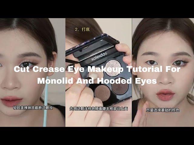 Douyin Cut Crease Tutorial For Monolid Hooded Eyes