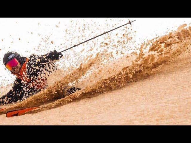   Météo. La neige couverte de sable du Sahara : les époustouflantes images des stations des Pyrénée