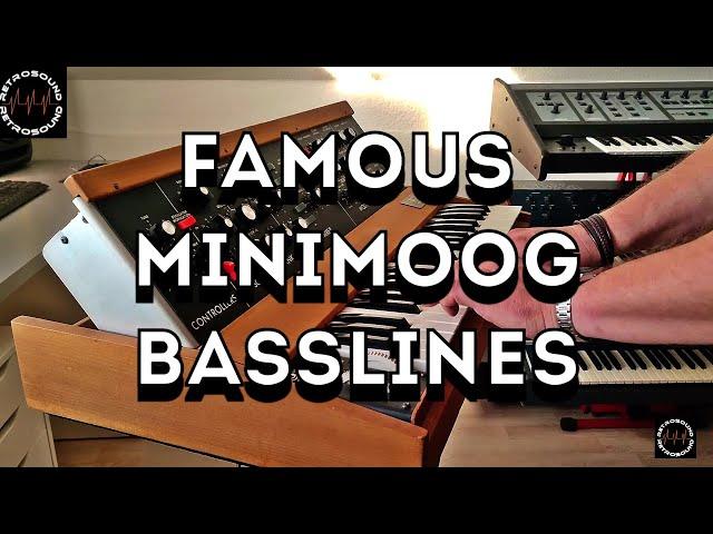 Famous Moog Minimoog Bass Lines