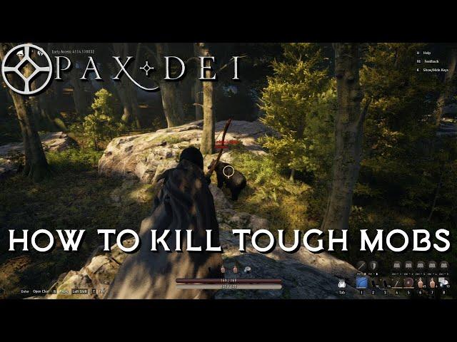 Pax Dei - How to easly kill tough mobs e.g bears - cheese tactics