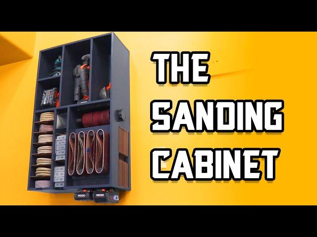 The Shop Sanding Cabinet // Shop Organization