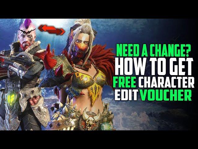 Need A Change? How To Get Your Free Character Edit Voucher! Monster Hunter World