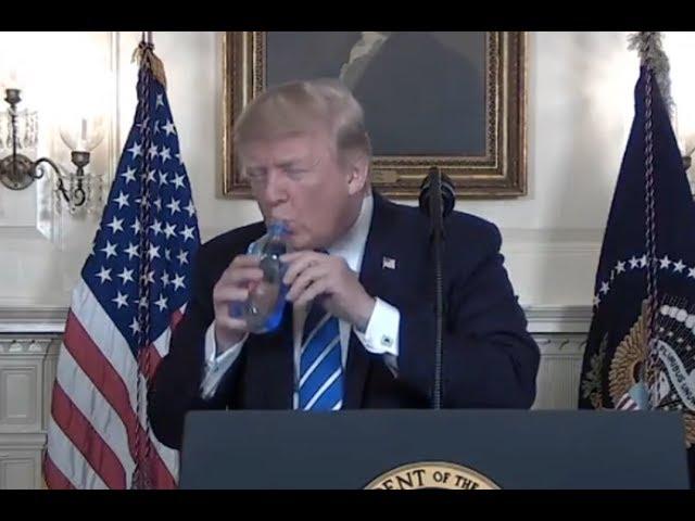 Trump Needs Water To Get Through Speech