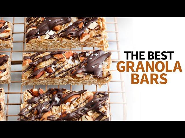 The Best Homemade Granola Bars (only 4 ingredients!)