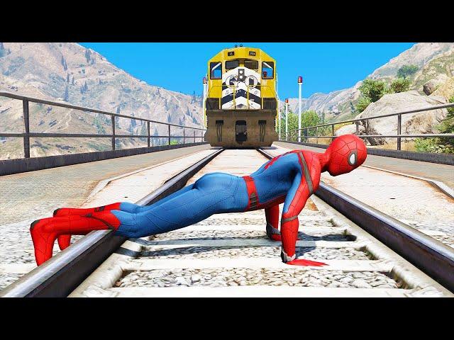 Spider-Man Funny Fails Moments in GTA 5 - Playing As Spiderman Funny Moments In GTA 5