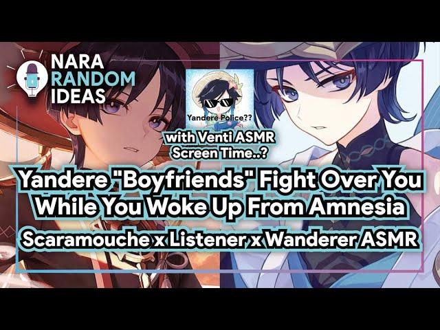 ASMR Yandere Scaramouche x Listener & Wanderer x Listener [Stalking "Boyfriends" Fight Over You]