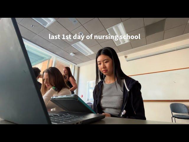 last first day of nursing school (tons of eating, prep, class)