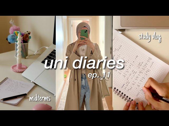 STUDY VLOG  productive week, studying for midterm exams, last iftar, lots of studying️