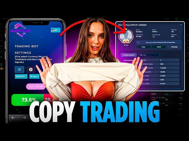 I SHOW IT ONCE  COPY TRADING FOR BEGINNERS | ABROX BOT KITTY TRADER | BINARY OPTIONS TRADING