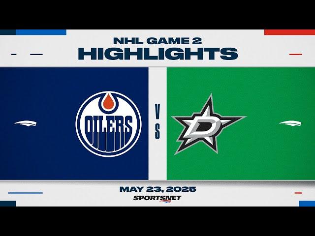NHL Game 2 Highlights | Oilers vs. Stars - May 23, 2025