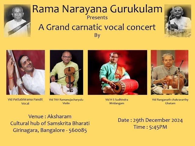 A Milestone Performance: Pattabhi Rama Pandit’s 25th Anniversary Concert