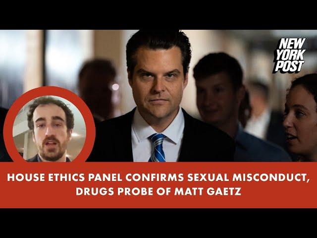 House Ethics panel confirms sexual misconduct, drugs probe of Matt Gaetz | New York Post