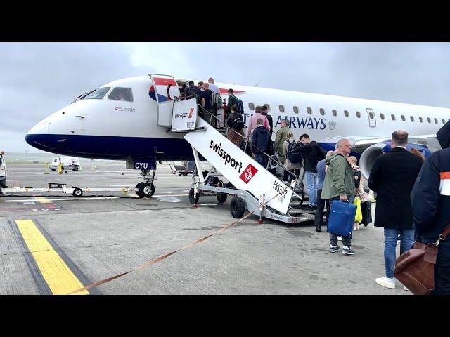 British Airways CityFlyer Embraer 190SR Dublin (DUB) - London City (LCY) Economy Flight [4K]