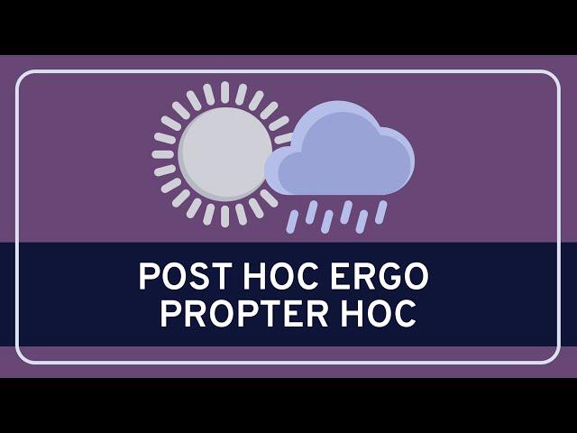 CRITICAL THINKING - Fallacies: Post Hoc Ergo Propter Hoc [HD]